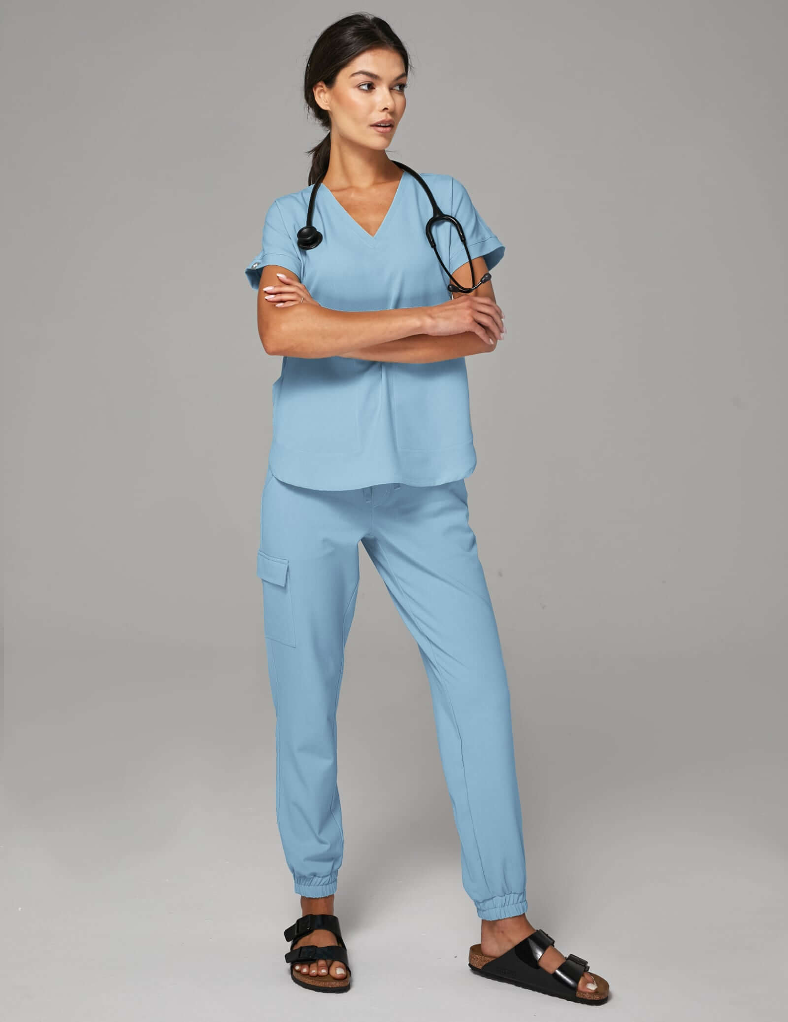 OUTLET Dámské kalhoty Jogger - SKY BLUE