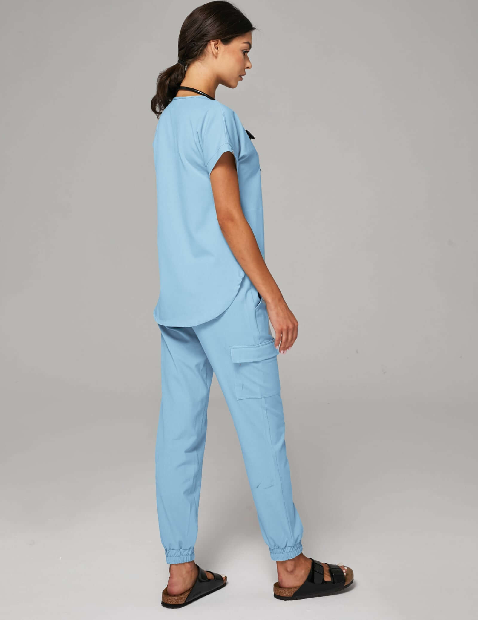 OUTLET Dámské kalhoty Jogger - SKY BLUE