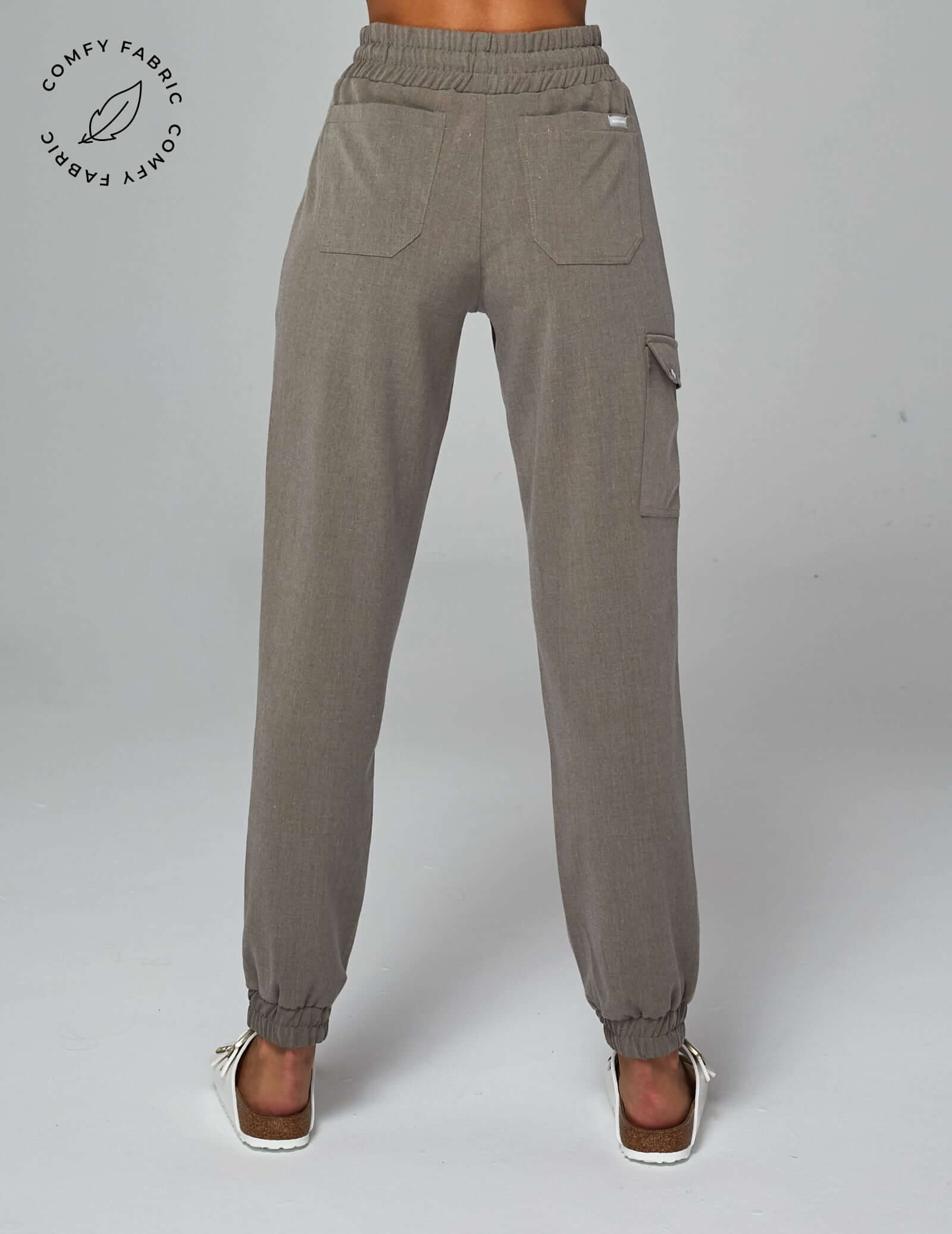 OUTLET Kalhoty Amelia Jogger - DARK SAND