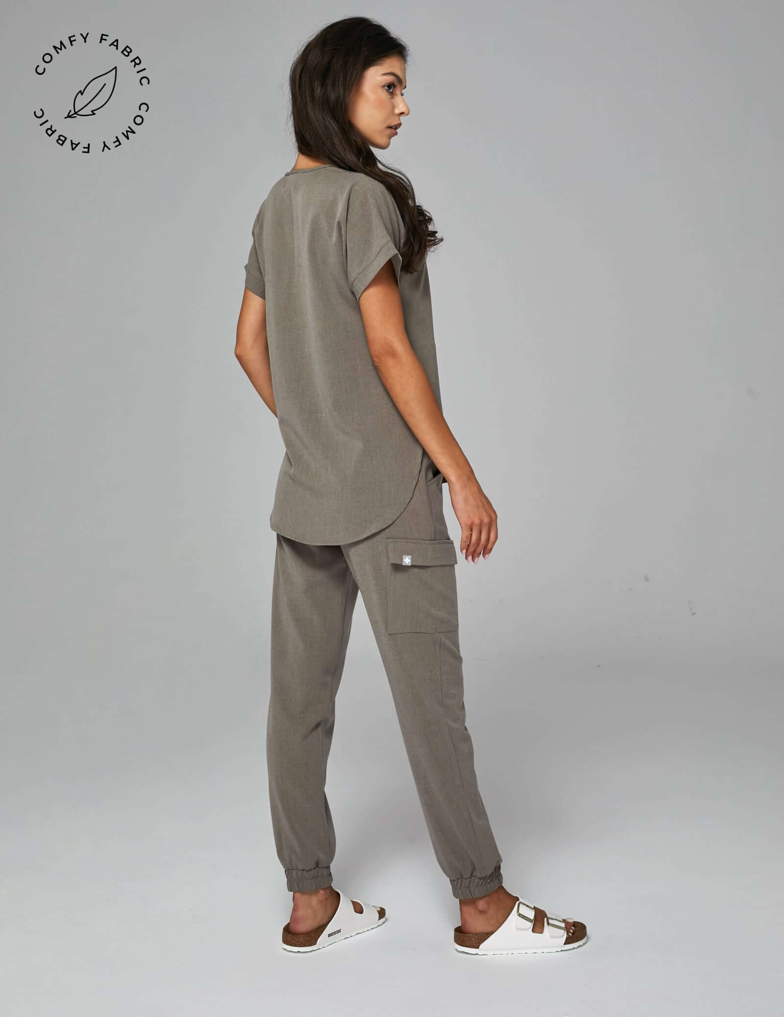 OUTLET Kalhoty Amelia Jogger - DARK SAND