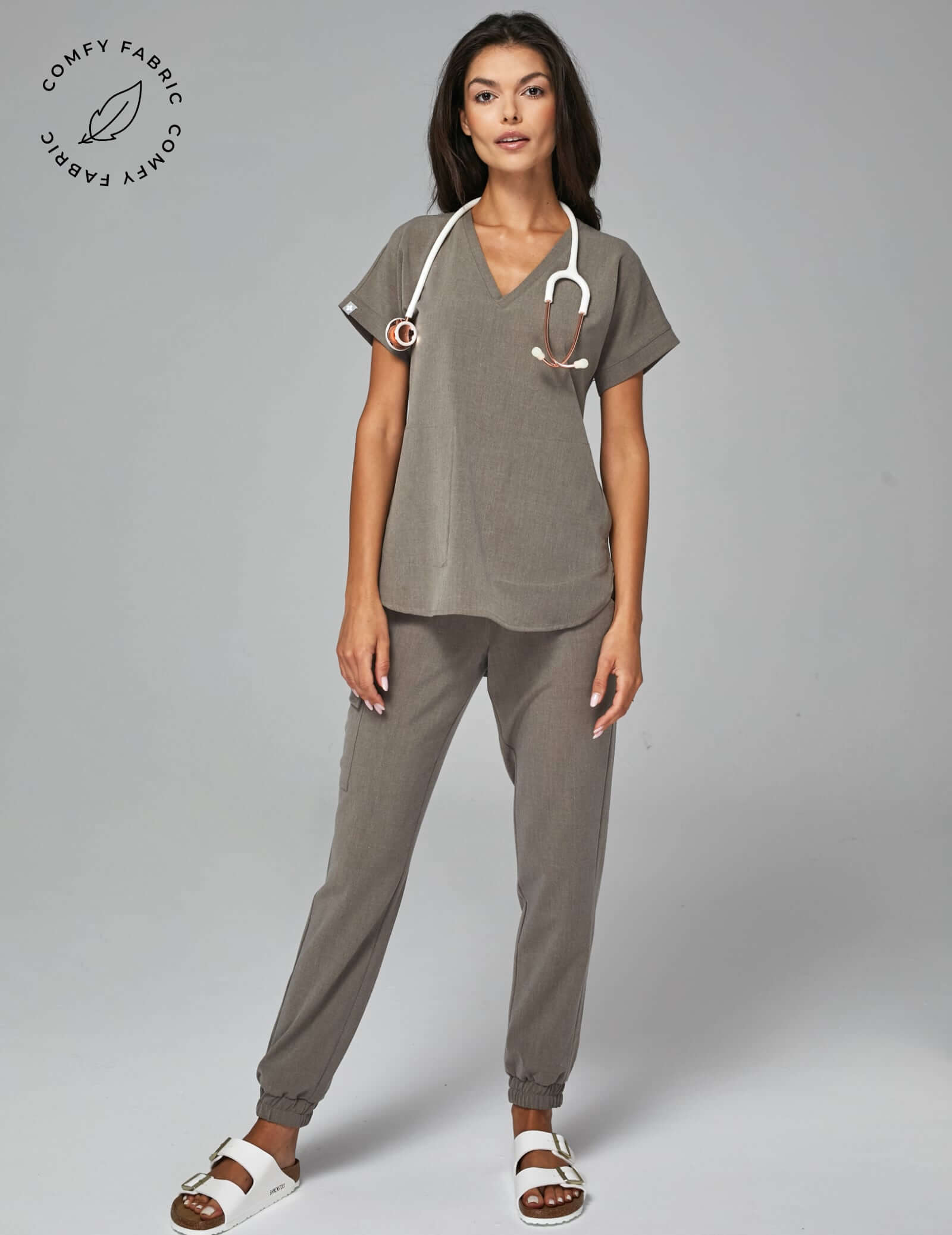 OUTLET Kalhoty Amelia Jogger - DARK SAND