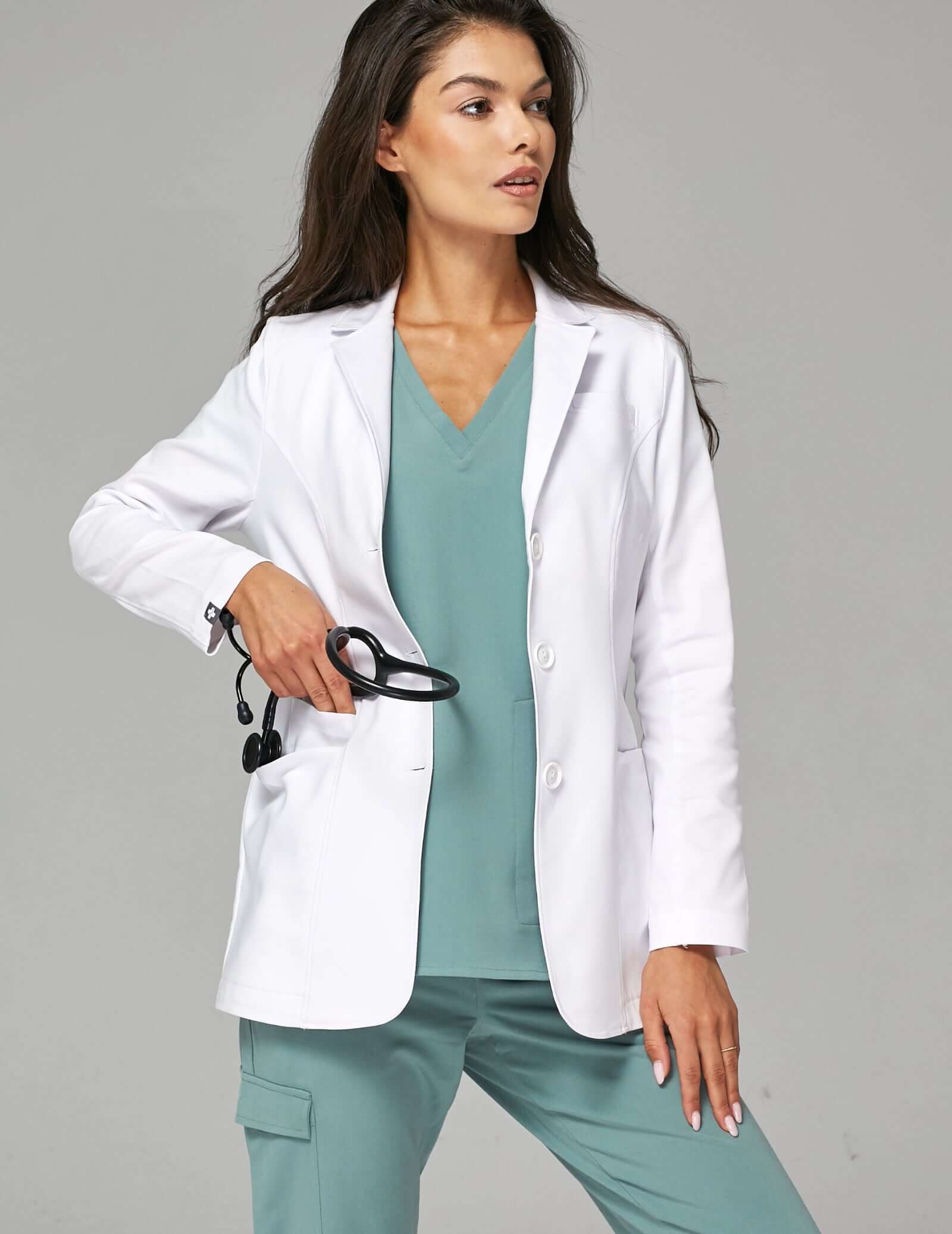 Dámský Lékařský Plášť Slim Fit - MADISON SHORT